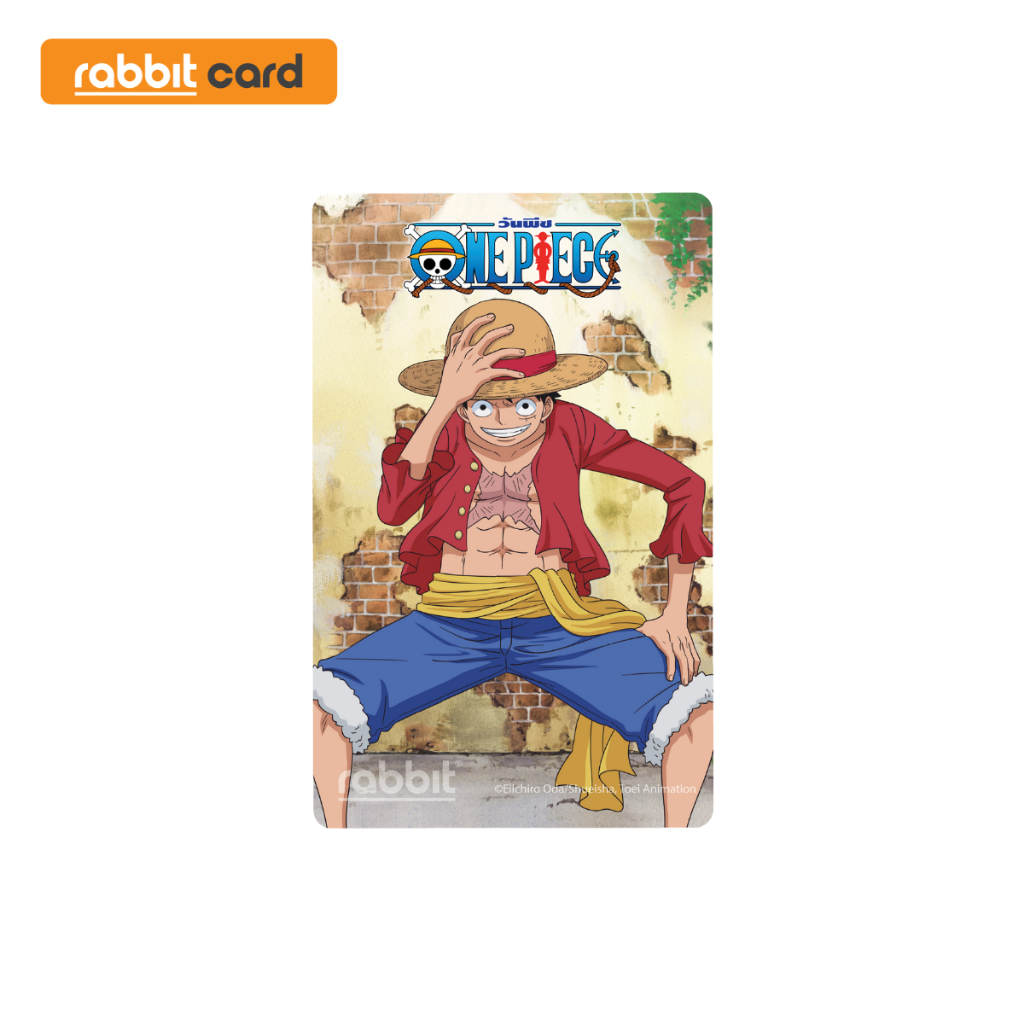[Physical Card] Rabbit Card บัตรแรบบิท ONE PIECE (LUFFY) สำหรับบุคคล ...