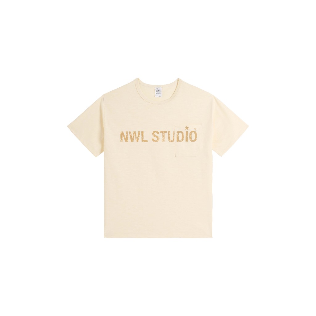 44TEES 39 Slub Regular Cream เสื้อยืด