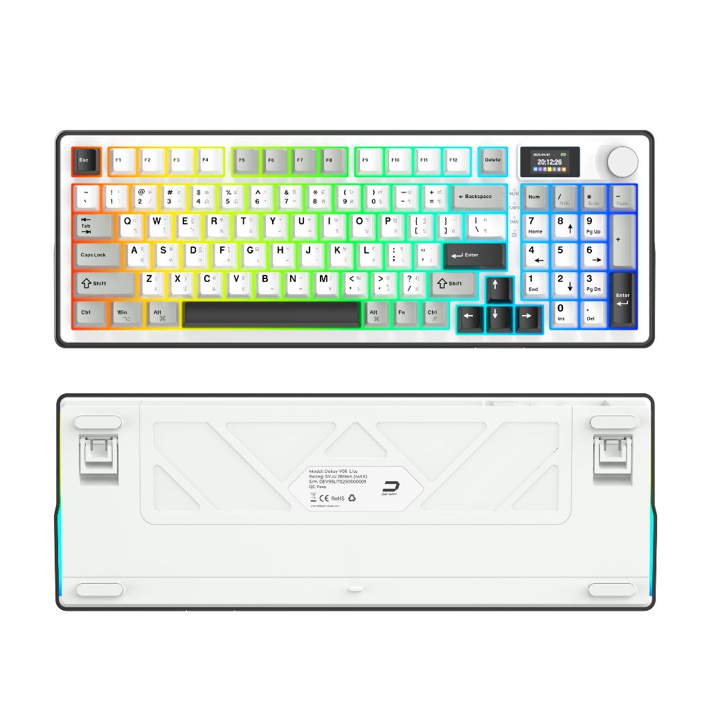 [ประกันศูนย์ไทย] DEKAY V95 Pro / Lite Mechanical Keyboard Wireless ...