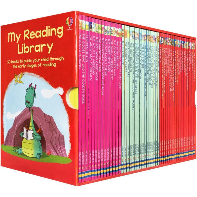 50 Books/Set Usborne My Second Reading Library English Picture ...