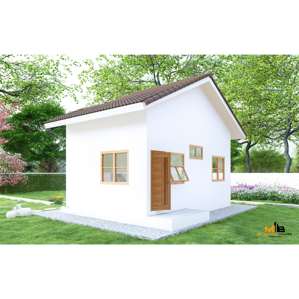 T01 แบบบ้านสำเร็จรูป 31.50 ตรม. แบบบ้านมินิมอล งบ4.5 แสน | Shopee Thailand