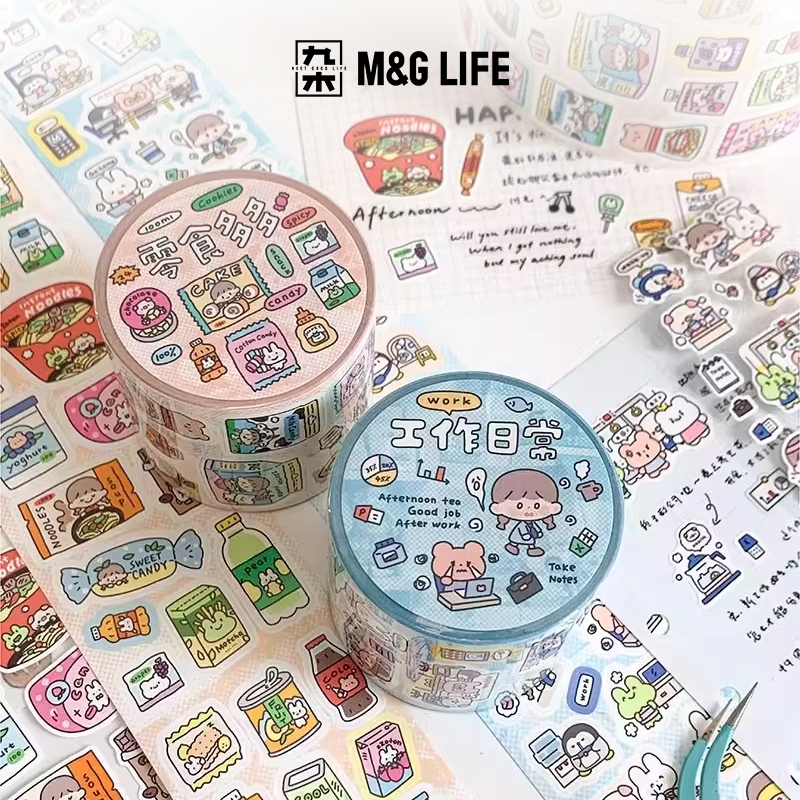 M&G LIFE x zZoton Sticker เทปตกแต่งแบบม้วน สติกเกอร์ติดกระดาษสำหรับงาน ...