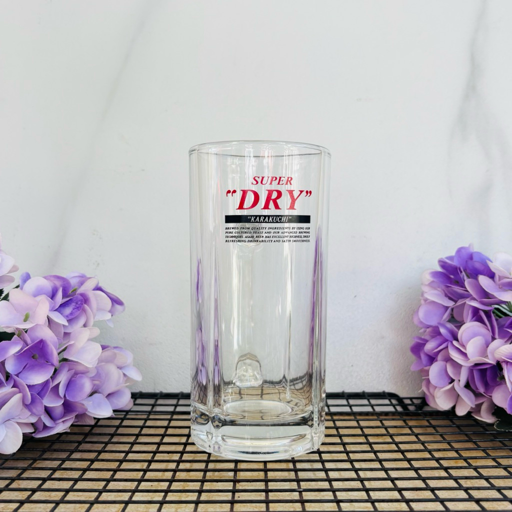 แก้วเบียร์ ASAHI SUPER DRY KARAKUCHI ขนาด 360ml มือสอง จากญี่ปุ่น ...