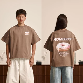 HOMEBOY เสื้อBOXY  HB.SWEETY.DONUT.BOXY   คอตตอน100% ใส่ได้ทุกวัน