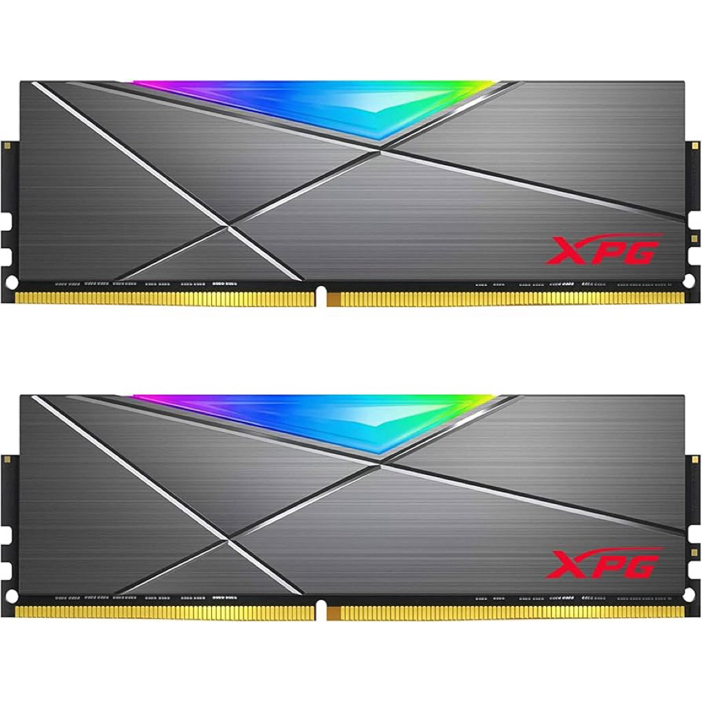แรม RAM DDR4/3200 ADATA SPECTRIX D50 RGB (BLACK) (8GBx2) 16GB BUS3200 ...