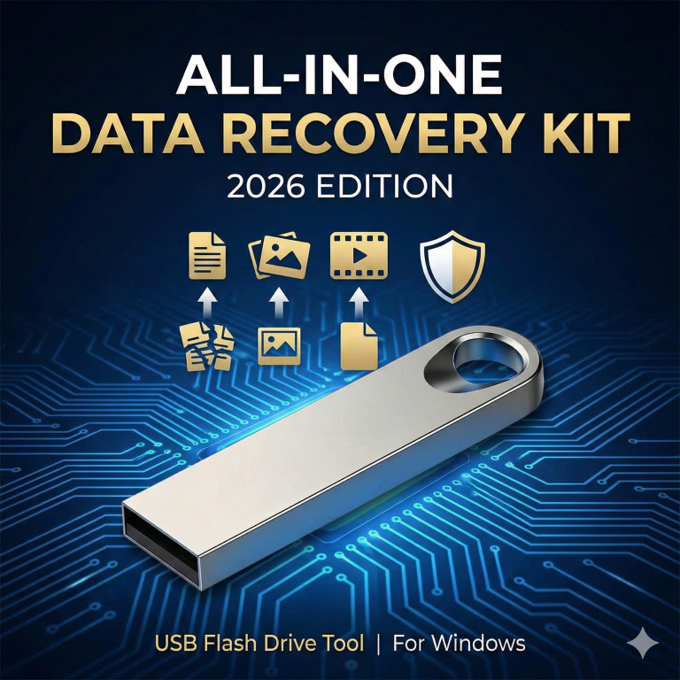 Flash Drive รวมโปรแกรมกู้ข้อมูล Data Recovery Tools Kit สำหรับ Windows ...