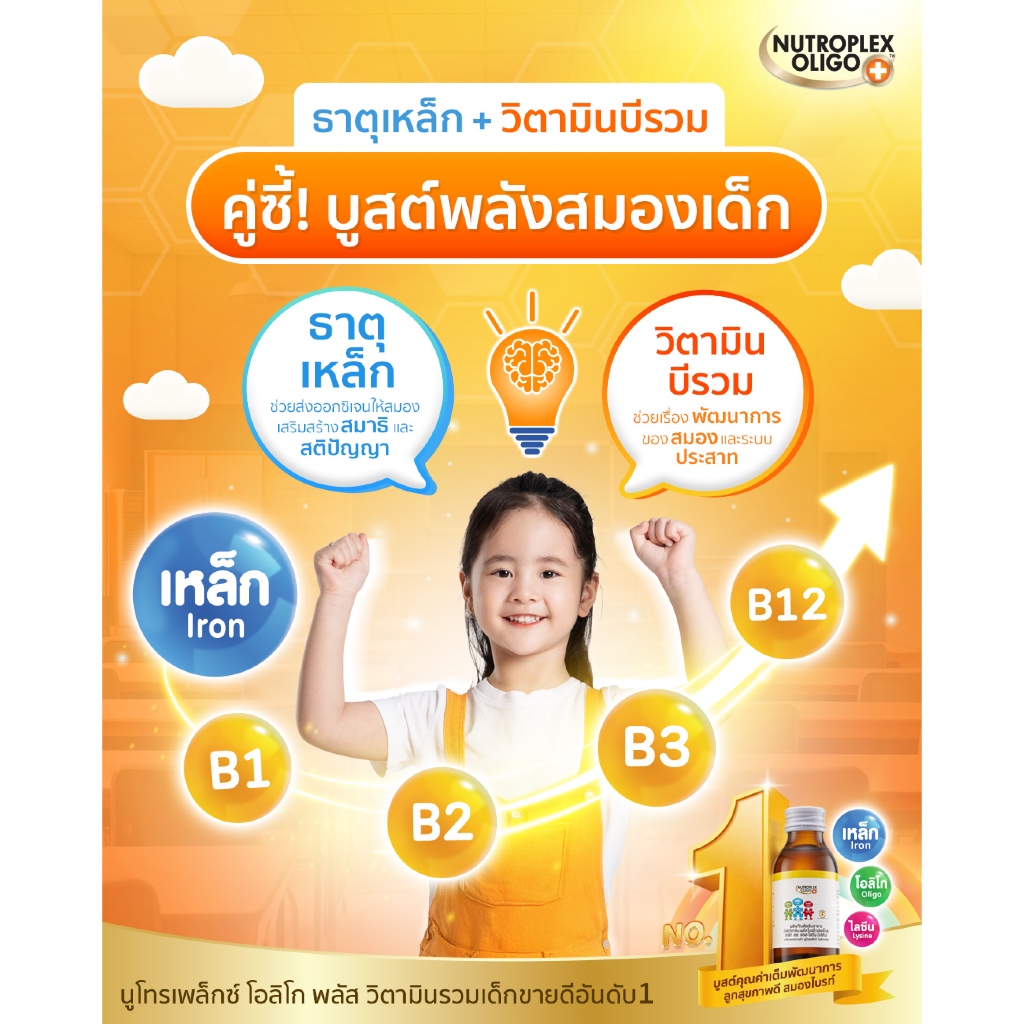Nutroplex Oligo Plus นูโทรเพล็กซ์ โอลิโก พลัส วิตามินรวมเสริมธาตุเหล็ก ...
