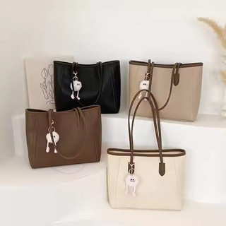 KLYM #FF4141 Túi tote da thời trang dành cho phụ nữ, túi xách vai sang trọng và hợp thời trang