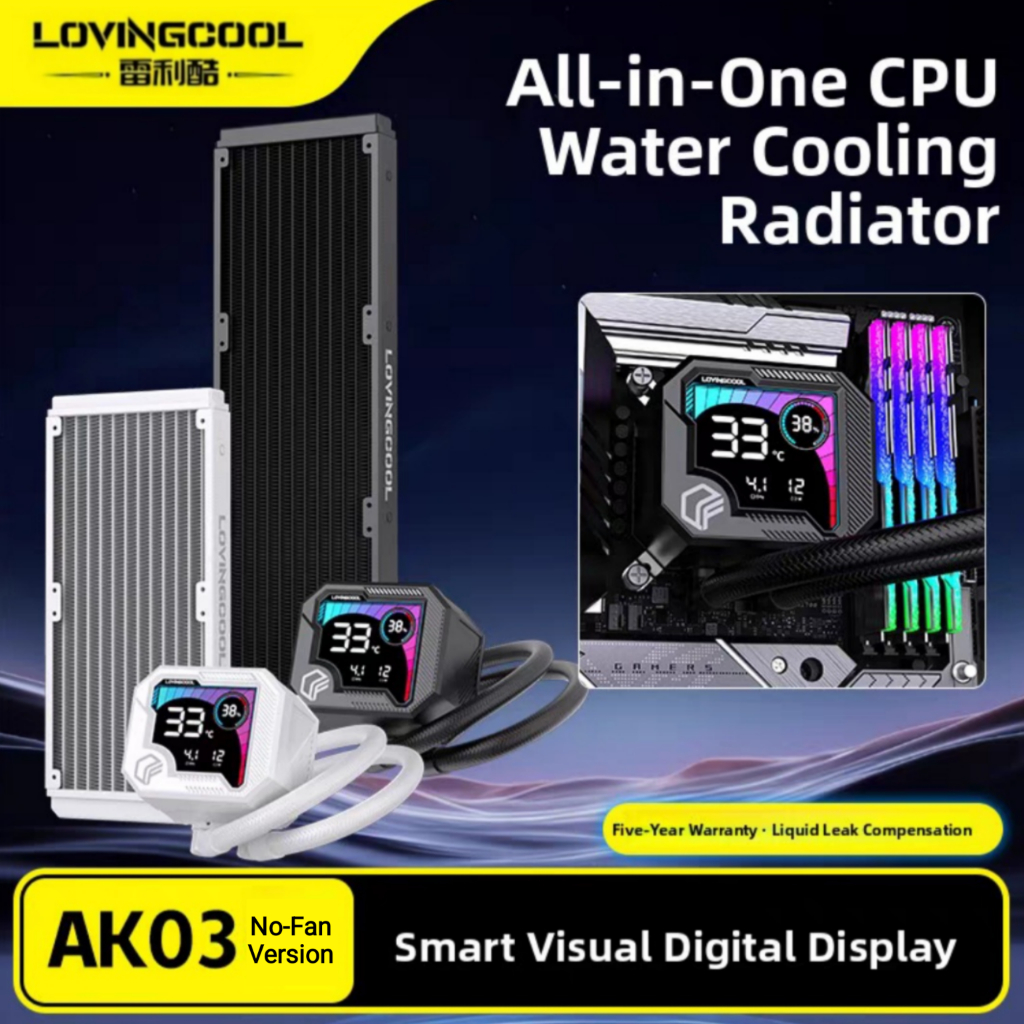 CPU LIQUID COOLER (ระบบระบายความร้อนด้วยน้ำ) LOVINGCOOL AK03 240 / 360 MM. No FAN For Intel / AMD (ของใหม่ ส่งจากไทย)