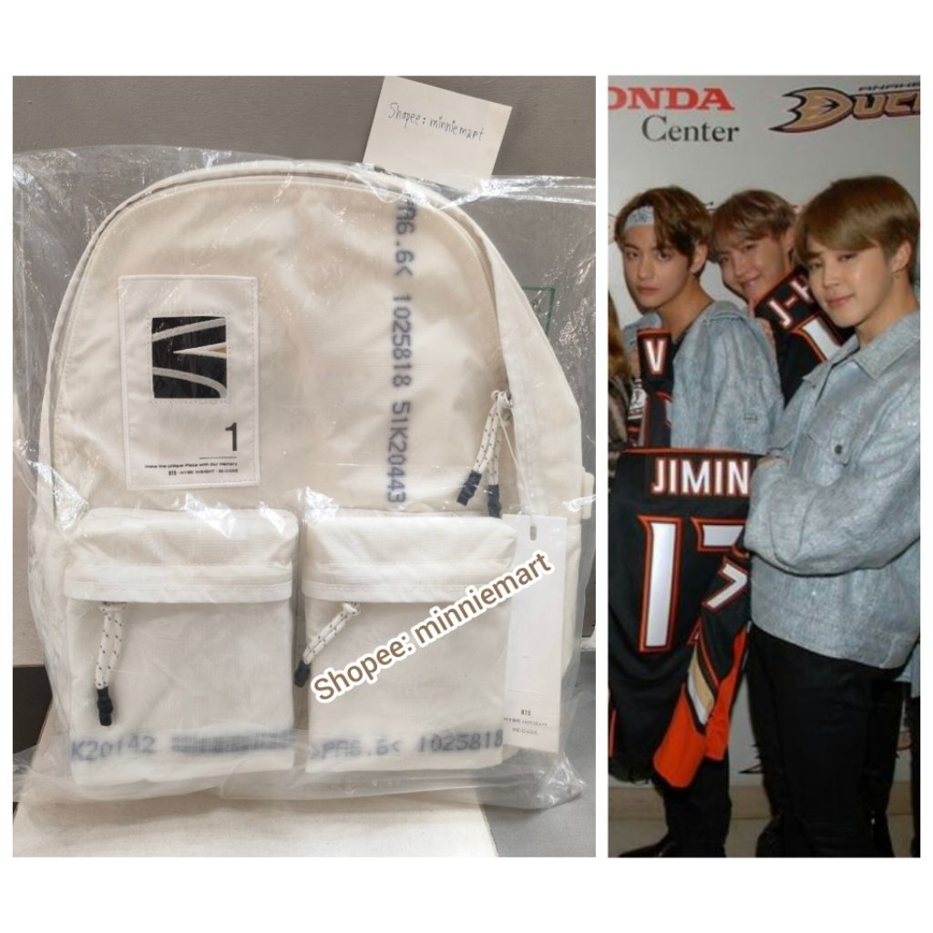 พร้อมส่ง) BTS Recode Upcycled Backpack (Jimin จีมิน) - Hybe
