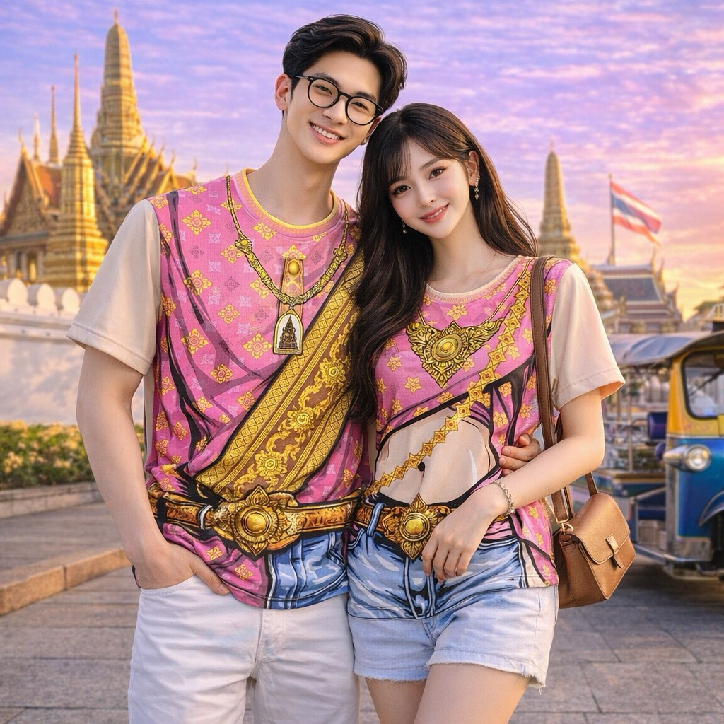 เสื้องานกระแส ✨ ไทยแลนด์ซิตี้ สงกรานต์ 2026 🇹🇭 ผ้าไมโครสปอร์ต ใส่ได้ทั้งผู้หญิงและผู้ชาย มีไซส์เด็ก