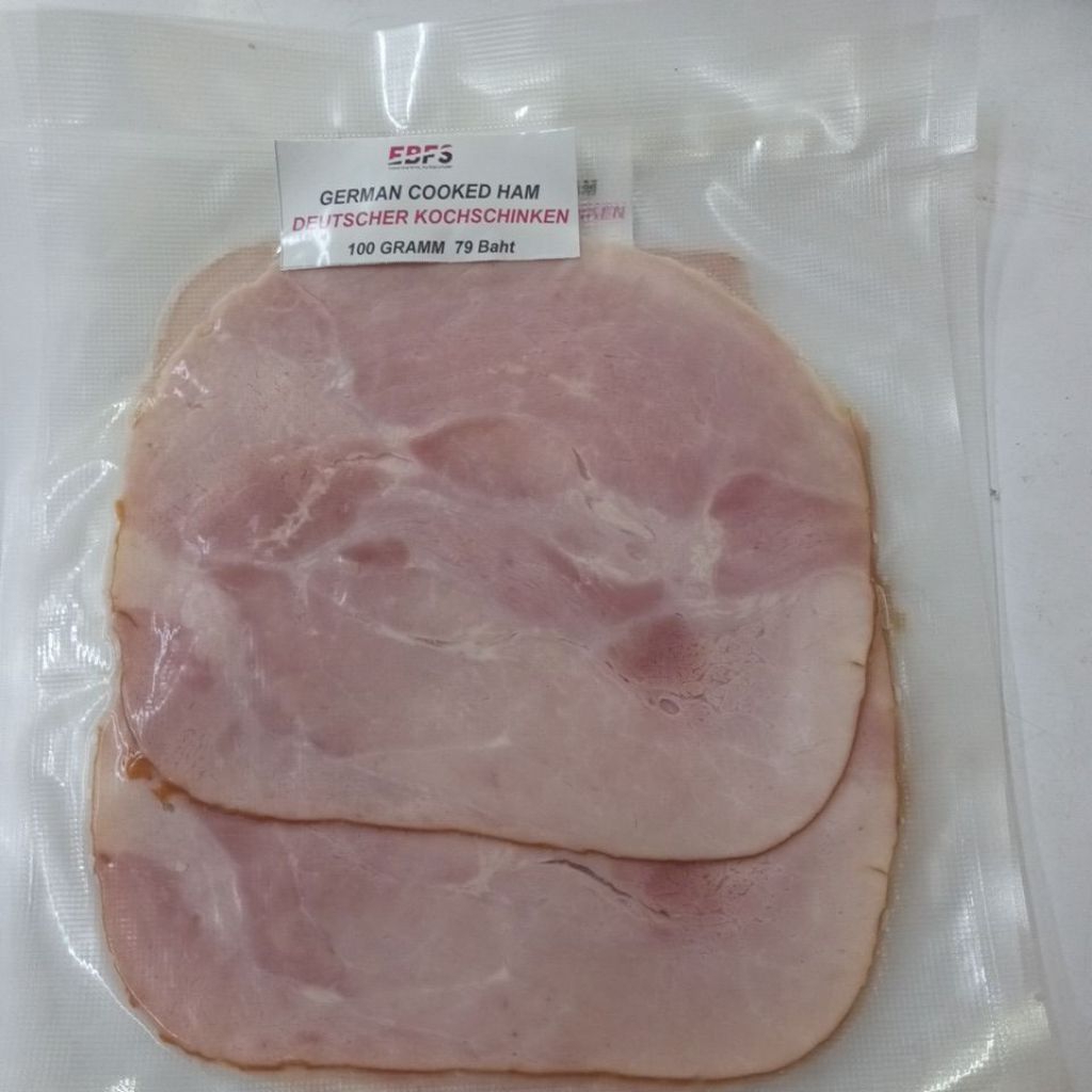 TGM German cooked ham / Deutscher Kochschinken 200 gram (2 packs of 100 ...