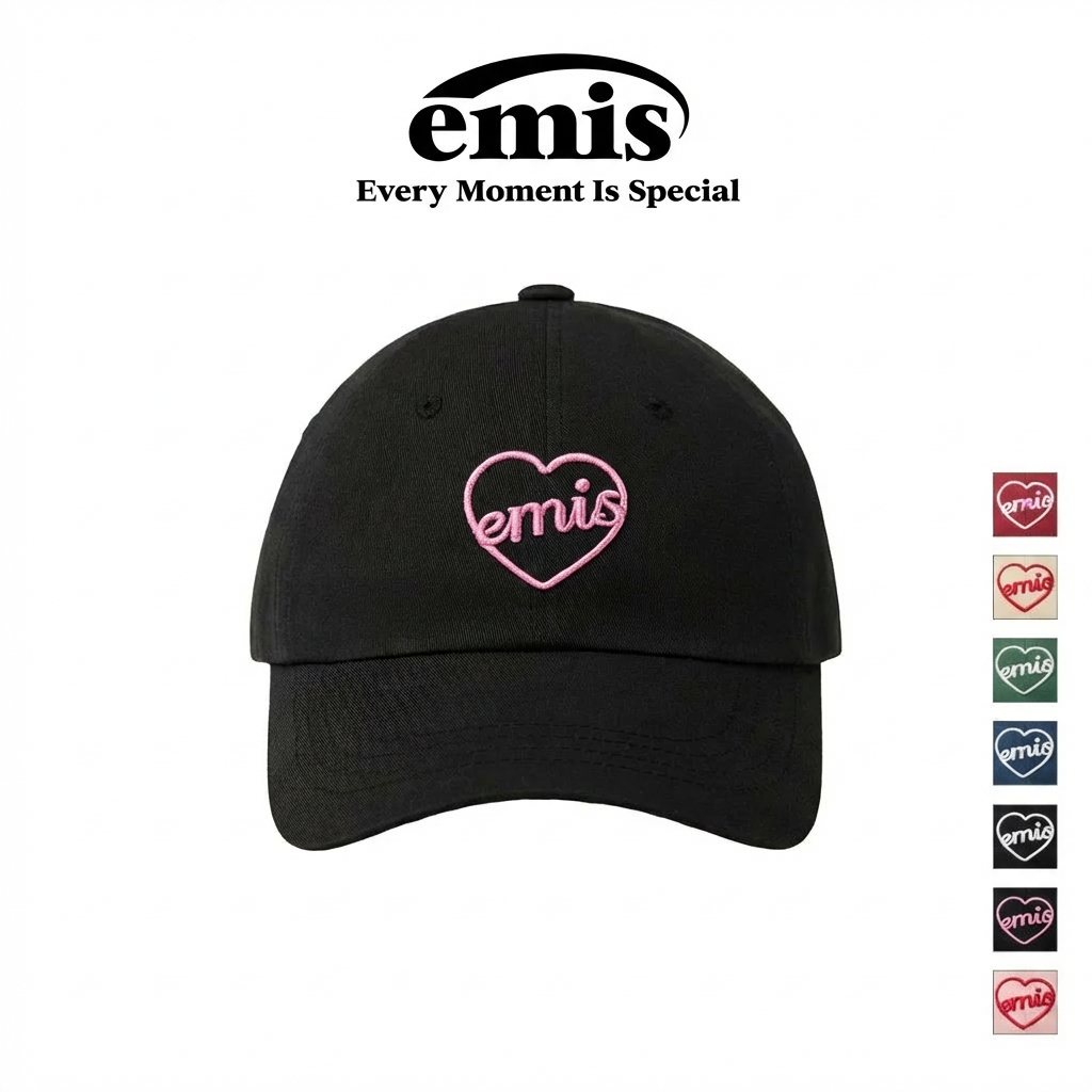 EMIS - HEART BALL CAP ใส่ได้ทุกเพศทุกวัย สไตล์เกาหลี