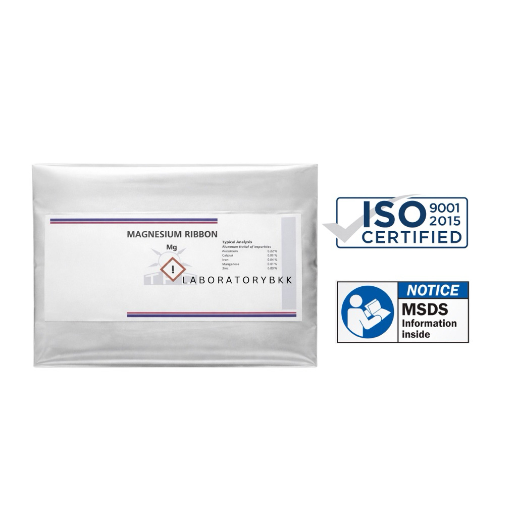 MAGNESIUM RIBBON LR grade 99% 25 gm ยี่ห้อ TPC สินค้าพร้อมส่ง ISO&MSDS ...