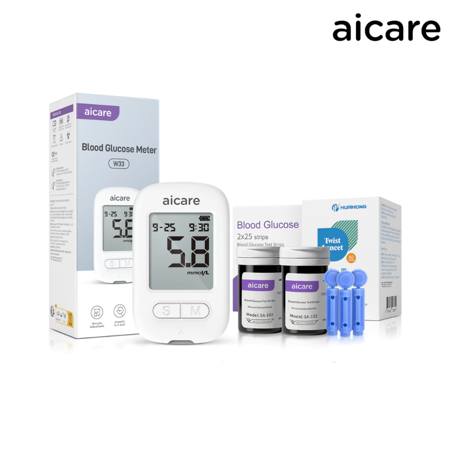 Aicare W33 เครื่องตรวจน้ำตาล