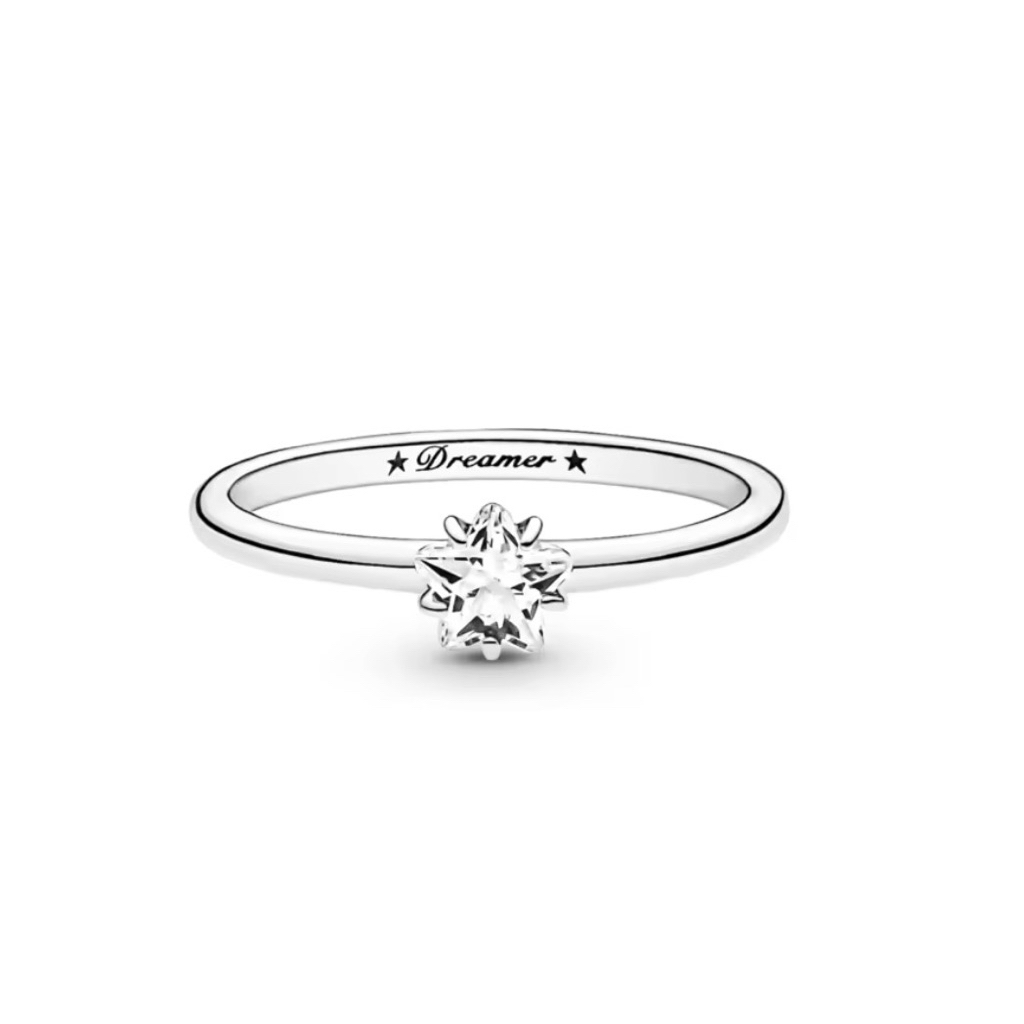 Pandora Star sterling silver ring with clear cubic zirconia แหวนเงิน ...