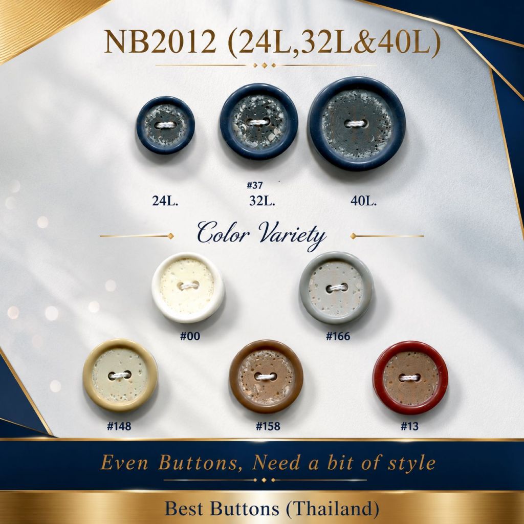 BBT กระดุมฟอสซิล NB2012 (15, 20, 25 มิล) | Shopee Thailand