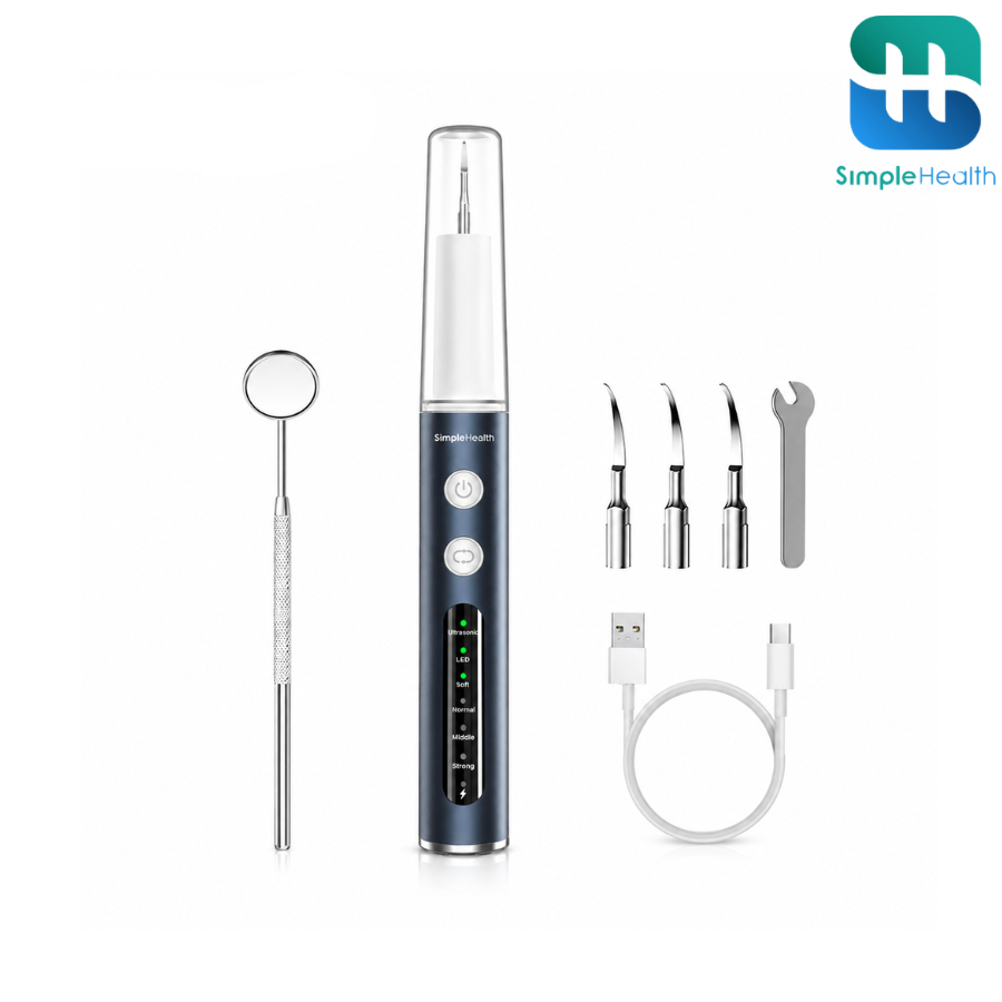 Simple Health เครื่องขูดหินปูนไฟฟ้า Tooth Scaler อัลตราโซนิก ขจัดคราบ ...