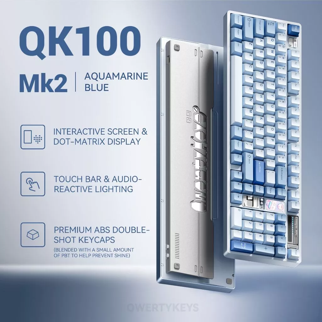 [จัดส่งต้น ส.ค.] QK100 MK2 Pre-built Aluminium เคสอลูมิเนียม Mechanical Keyboard QK100mk2 Bigpenguin คีย์บอร์ด Prebuilt รูปที่ 4