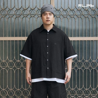 RUMb - เสื้อเชิ้ต แขนสั้น Oversize รุ่น TEXTURE SHIRT - Col. REBORN