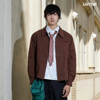 URTHE - เสื้อแจ็คเก็ต ซิปหน้า รุ่น HEAVYWEIGHT WORK JACKET