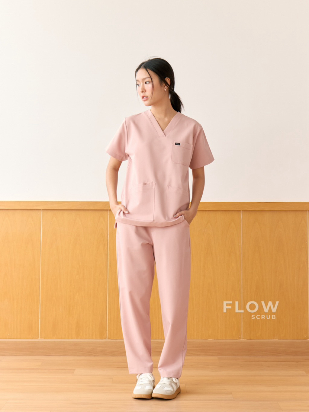 FLOW SCRUB ชุดสครับ UNISEX BABY ROSE COLOR | Shopee Thailand