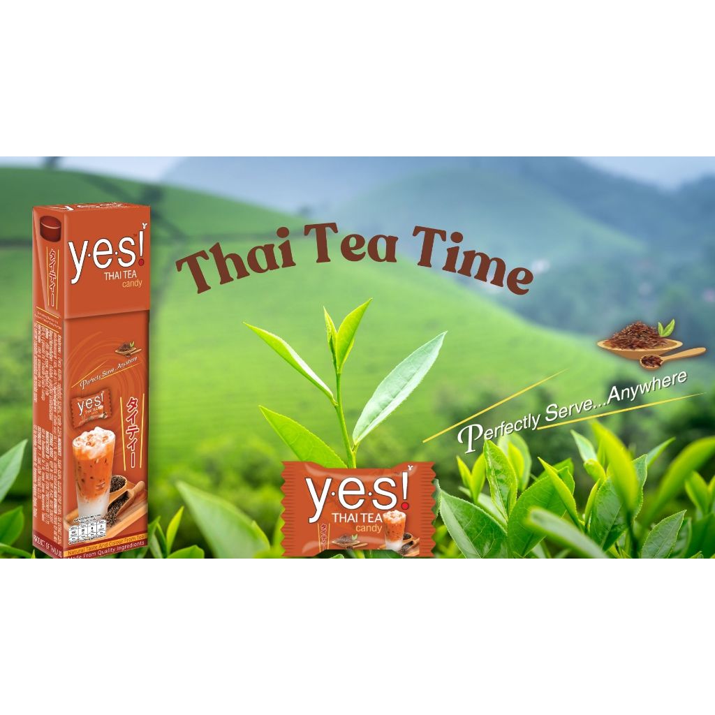 Yes! ลูกอม รสชาไทย Thai Tea 36กรัม/กล่อง | Shopee Thailand