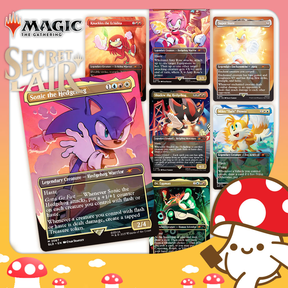 Dr. Eggman Magic Card MTG Secret Lair Sonic The Hedgehog Friends Sonic  Friends And Foes Foil