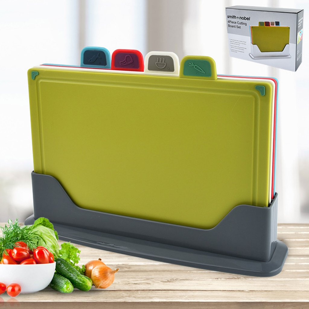 ถูกที่สุด Kitchen Chopping Board with Color Coded Board with Label ...