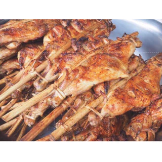 ไก่ย่าง ไม้มะดัน ห้วยทับทัน หอม สด ใหม่ ประสบการณ์80ปี อร่อยที่สุดในสุรินทร์ นุ่ม สะอาด พร้อม น้ำจิ้ม ไม้ใหญ่ 45ซม    ทา photo