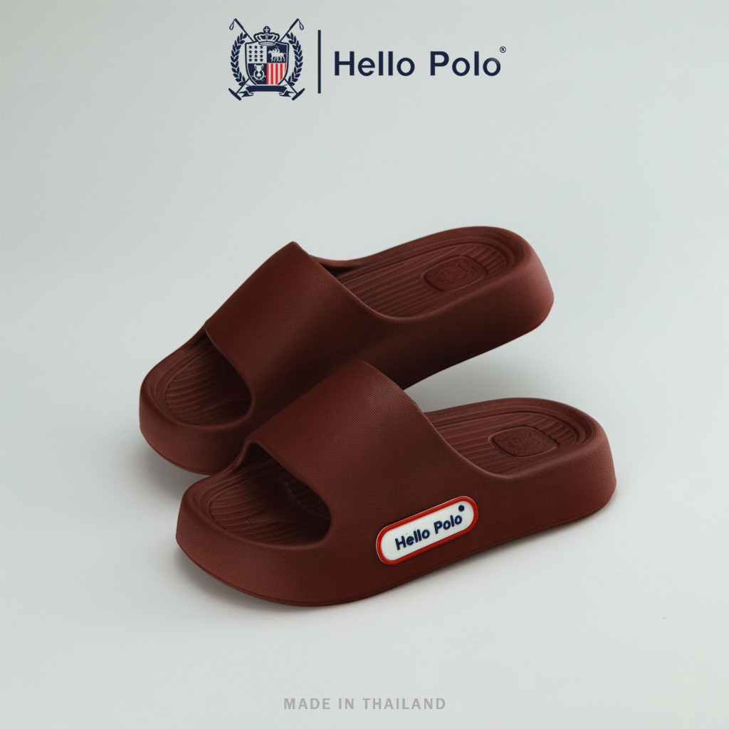 Hello Polo รองเท้าแตะผู้หญิง รองเท้าแตะลําลอง พื้นหนา กันลื่นและทนทาน อ่อนนุ่ม วัสดุ EVA ลำลอง แฟชั่น UNISEX HP8058