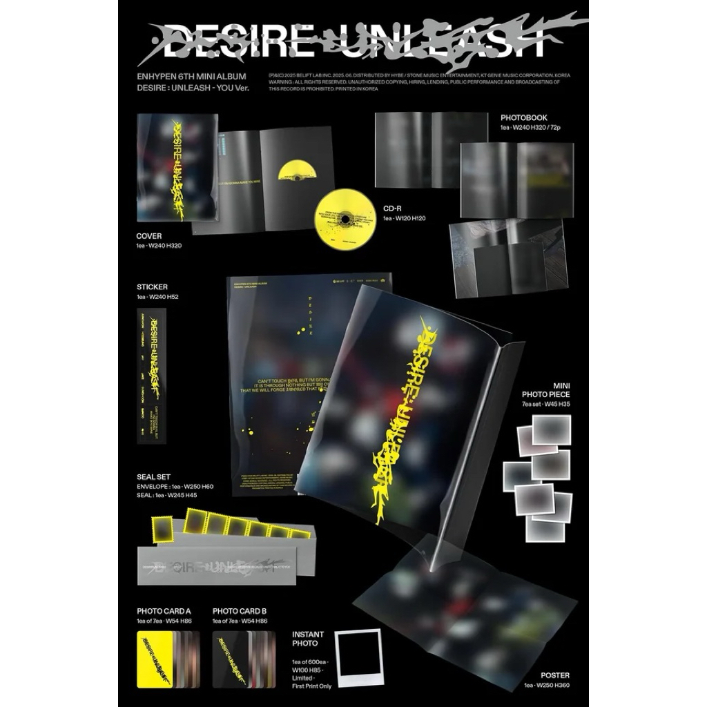 พร้อมส่ง อัลบั้ม ENHYPEN 'DESIRE : UNLEASH รอบ SHOPEE FANSIGN