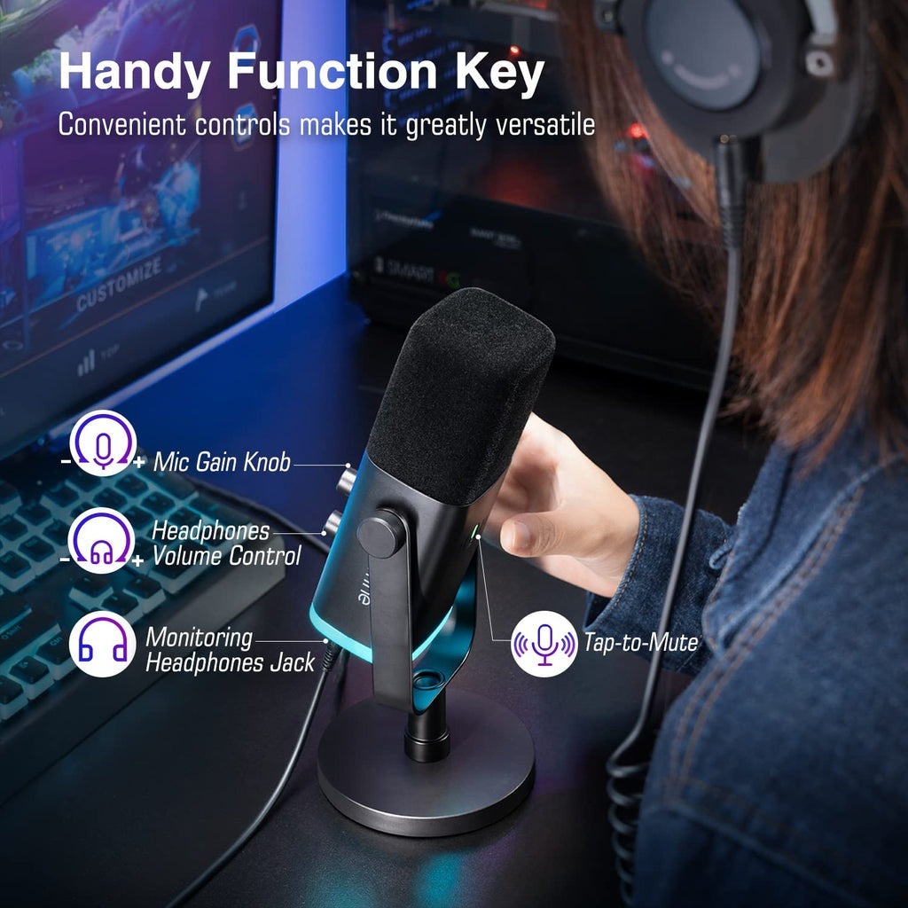 Fifine AM8 USB/XLR DYNAMIC MICROPHONE ไมโครโฟนไดนามิก | Shopee Thailand