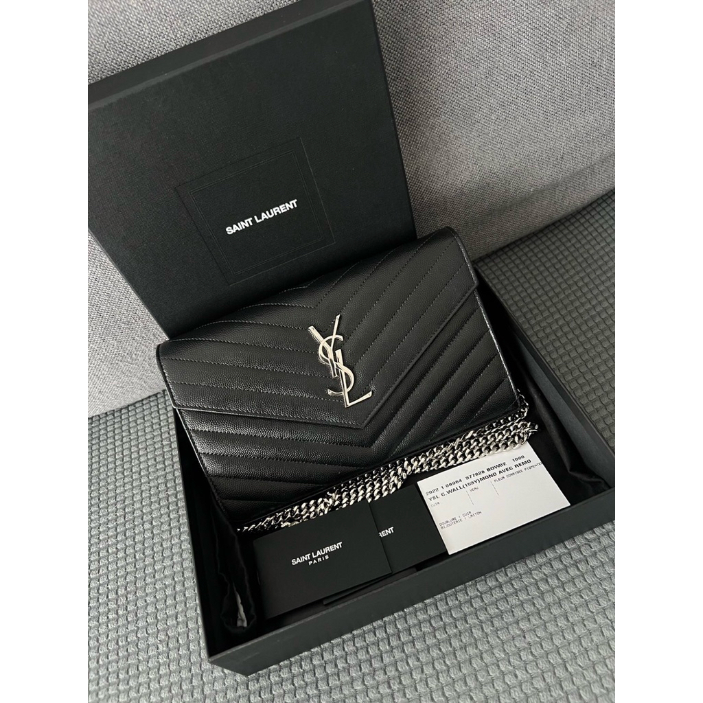 YSL Woc 9 สีดำ อะไหล่เงิน Use like new | Shopee Thailand