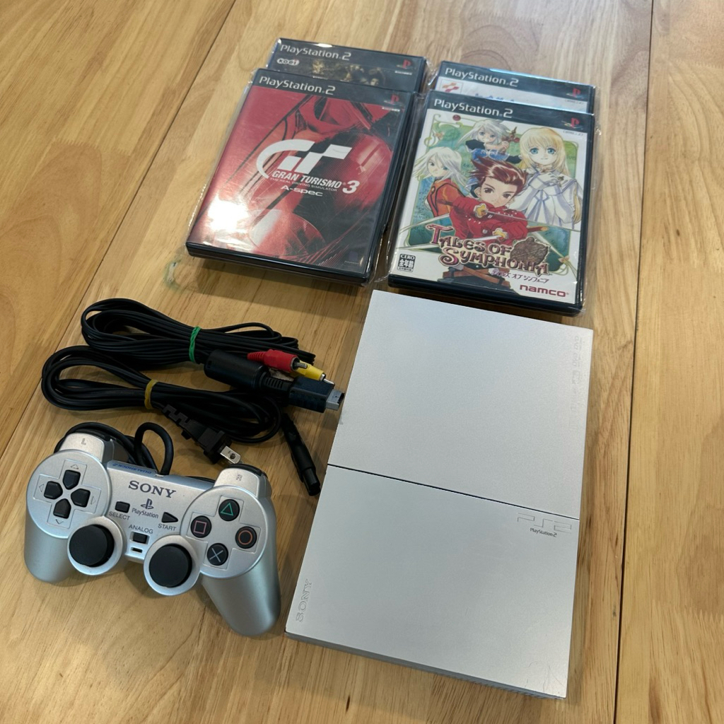 PlayStation 2 Silver SCPH-90000 PS2 NTSC อุปกรณ์ครบ เล่นแท้เท่านั้น ...