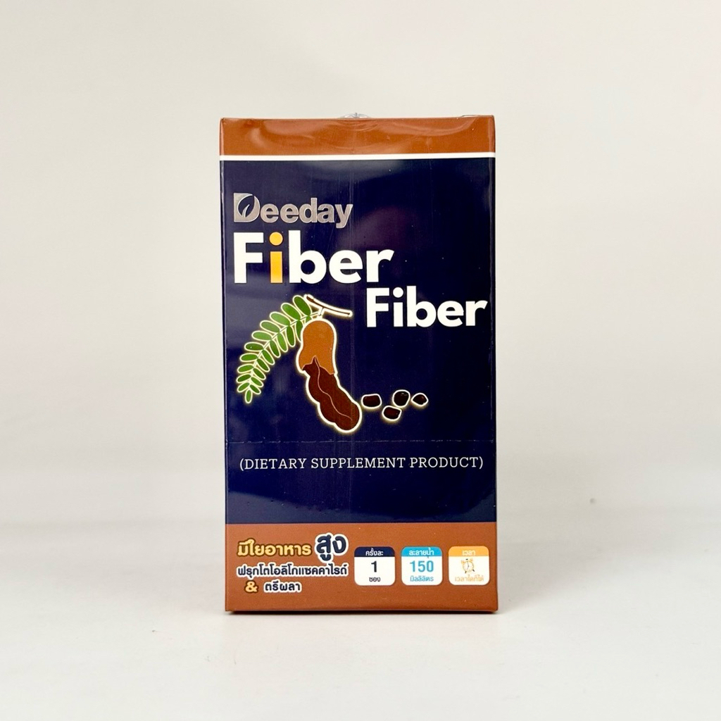 ดีเดย์ ไฟเบอร์ Deeday Fiber (10ซอง) ใยอาหารสูง ผสมตรีผลา รสมะขาม ...