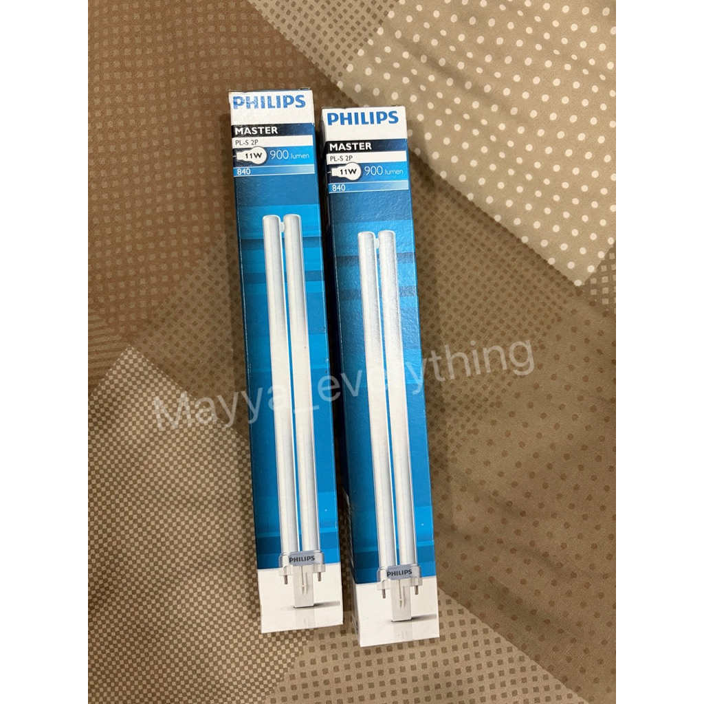 Philips หลอดตะเกียบ หลอดไฟ PL-S แบบเสียบ 2P รุ่น PLS ขนาด 11W รหัสแสง ...