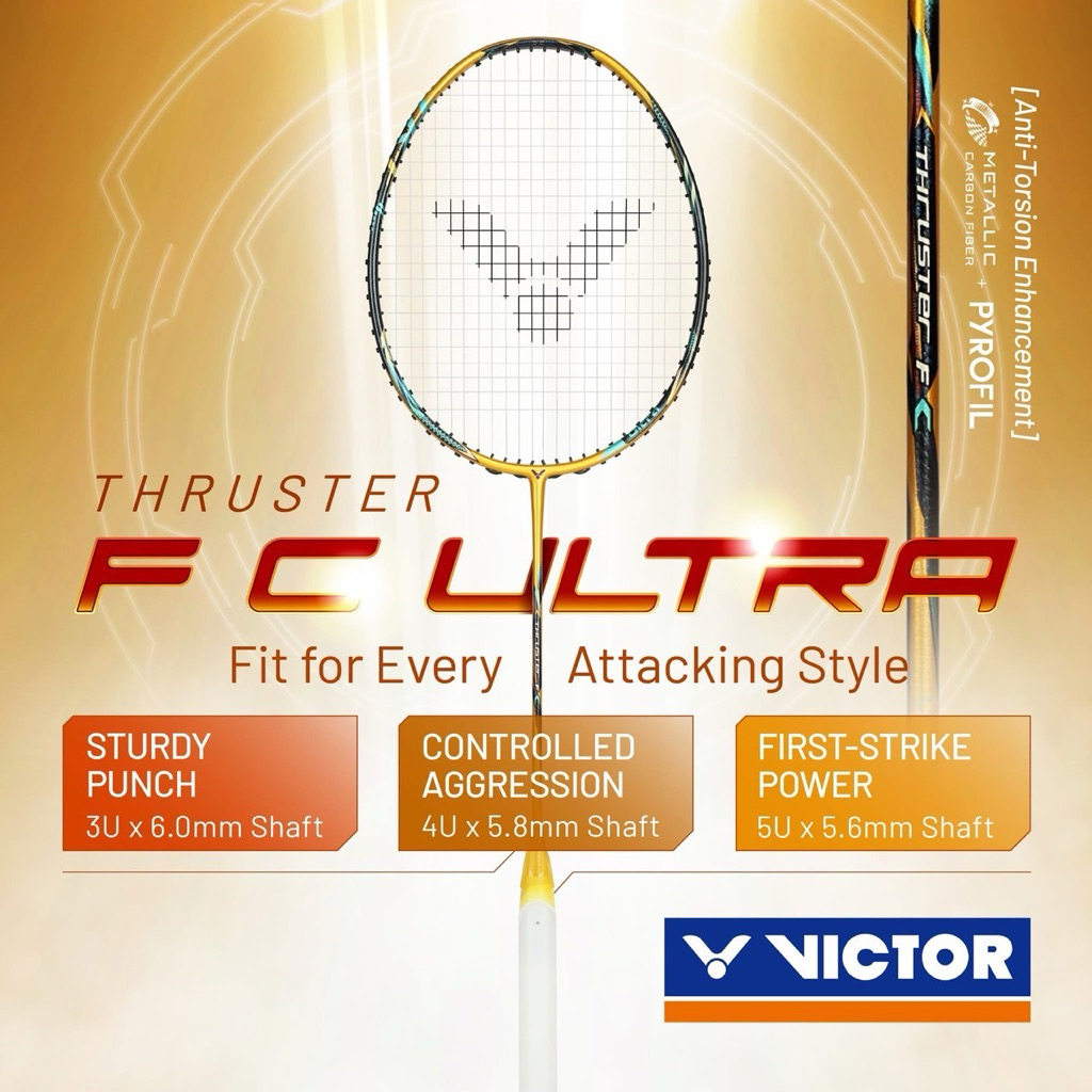 ไม้แบด Victor Thruster F Claw ULTRA X Badminton Racket 2025 (TK-F C ...