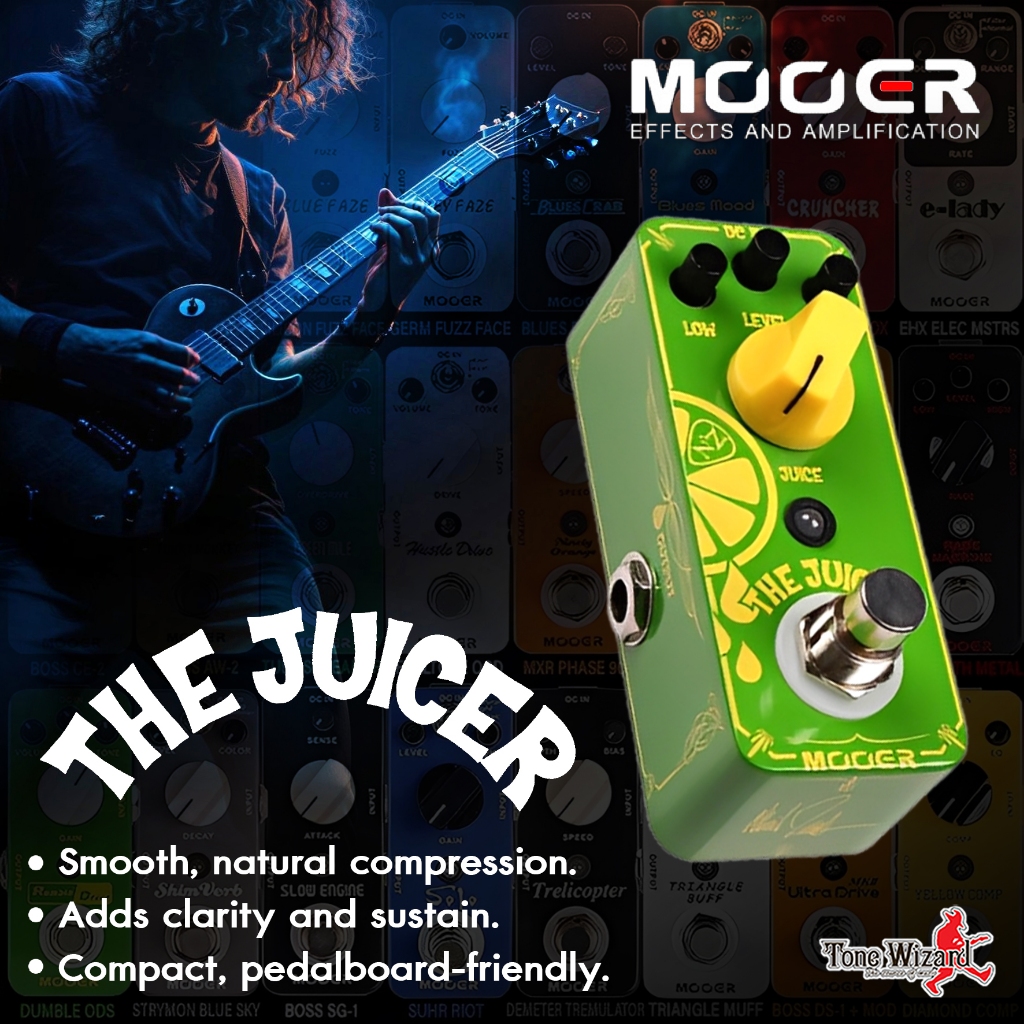 MOOER เอฟเฟคกีต้าร์ รุ่น Pedal Effect Micro The Juicer+Overdrive
