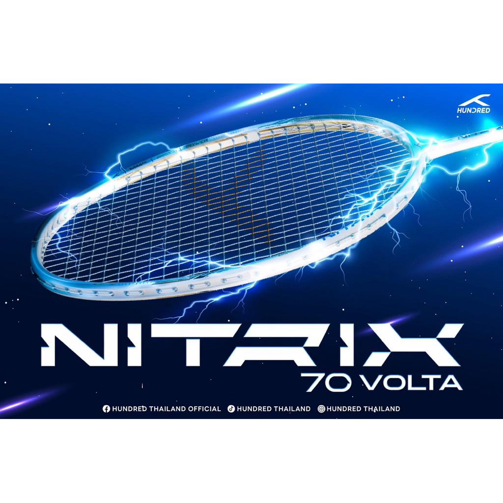 Hundred ไม้แบดมินตัน รุ่น Nitrix 70 Volta (4U) | Shopee Thailand