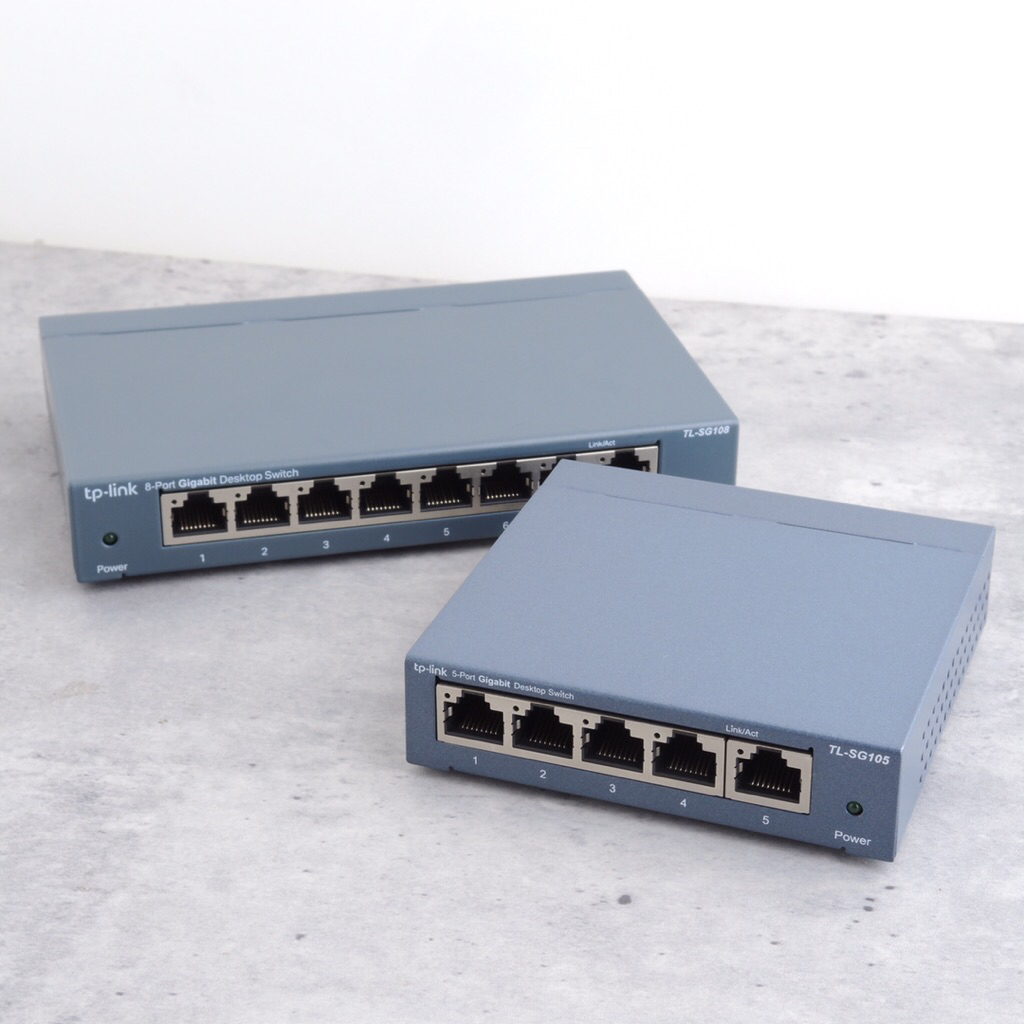 TP-LINK >> 10/100/1000Mbps Gigabit Desktop Switch Hub มือสองญี่ปุ่น ...