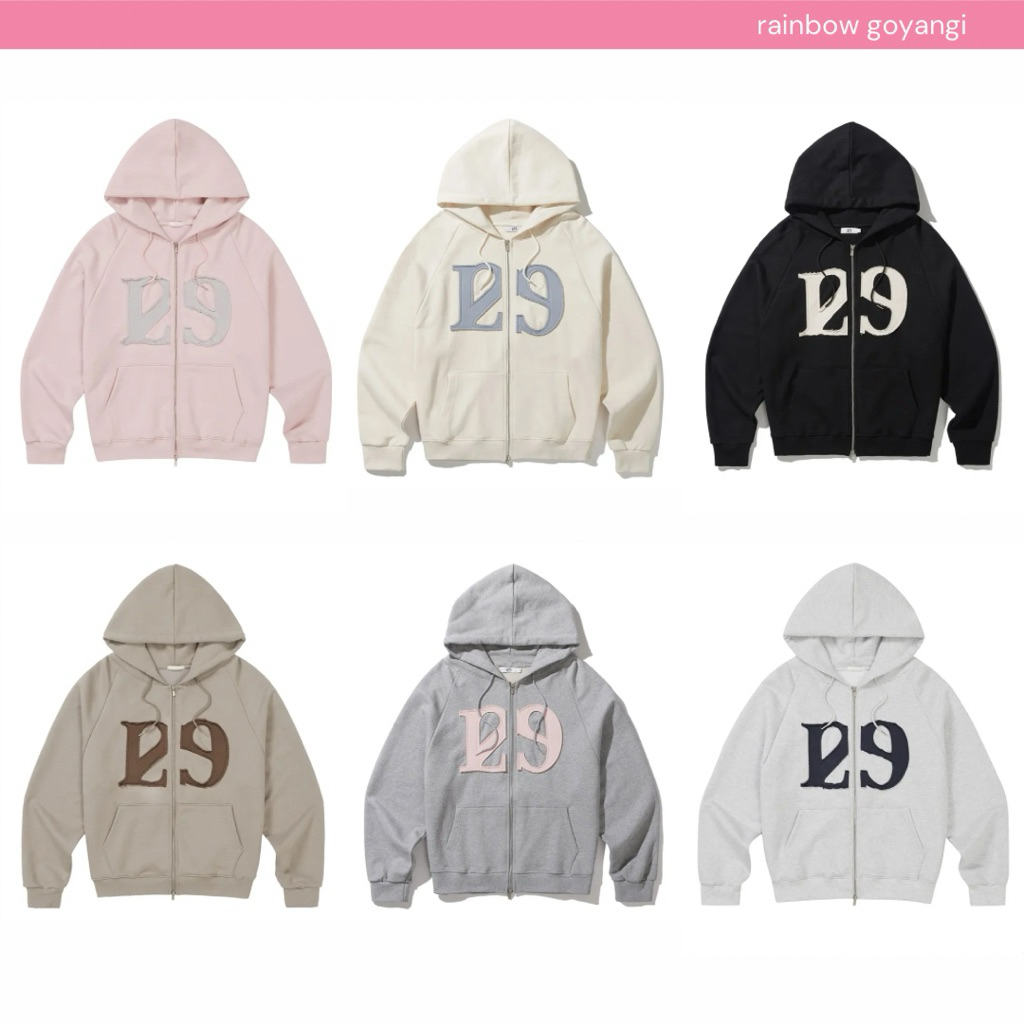 ILLIGO 129 Logo Patch Hoodie Zip Up 🎀🧸 | Shopee Thailand