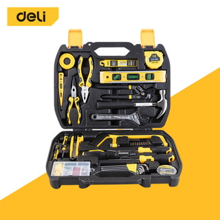 Deli ชุดเครื่องมือช่าง เครื่องมืออุปกรณ์ช่าง 112ชิ้น เช็ทเครื่องมือ พร้อมใช้งาน ช่างไฟฟ้า Tool Set