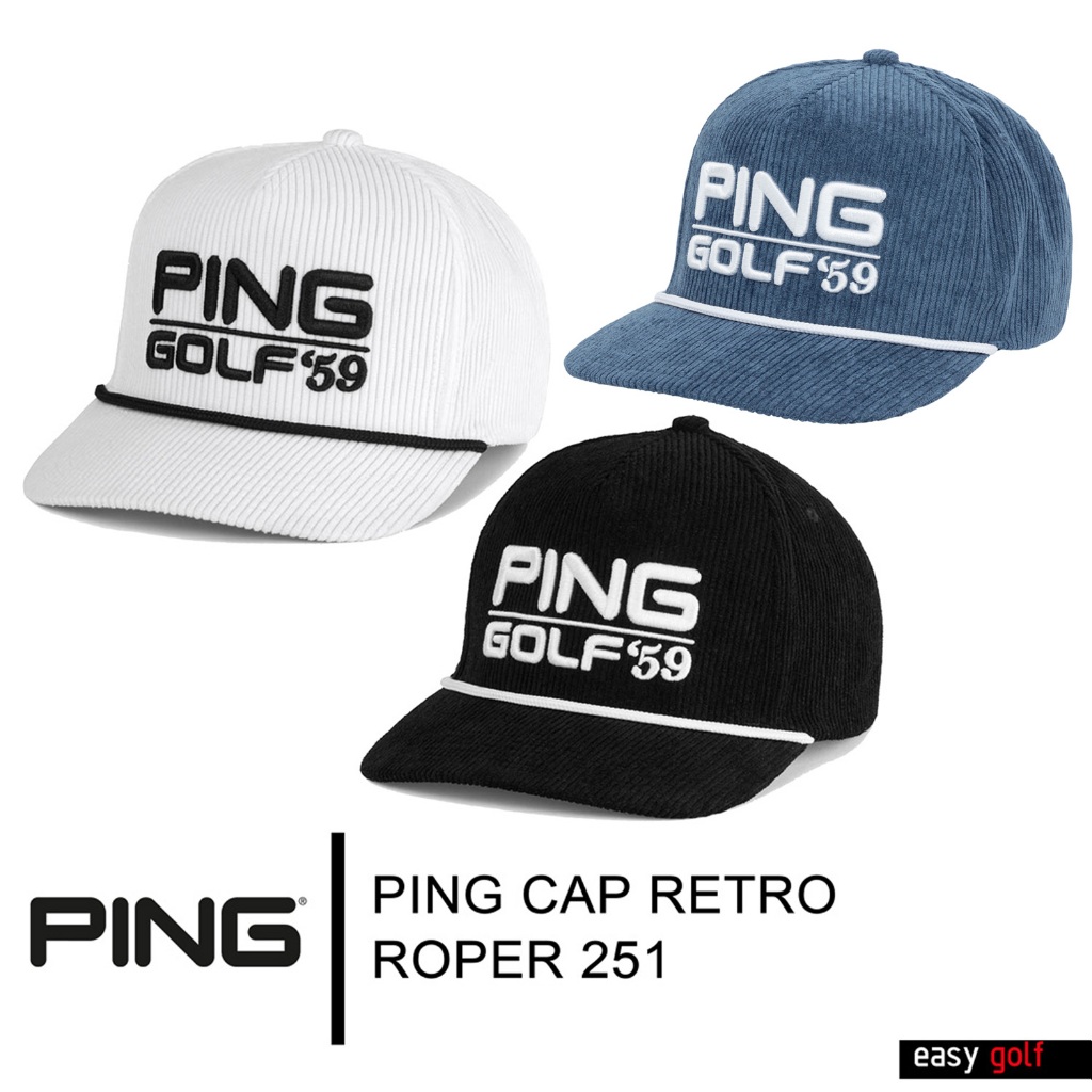 PING CAP RETRO ROPER 251 PING CAP MEN หมวกกอล์ฟ หมวกกีฬาผู้ชาย | Shopee ...