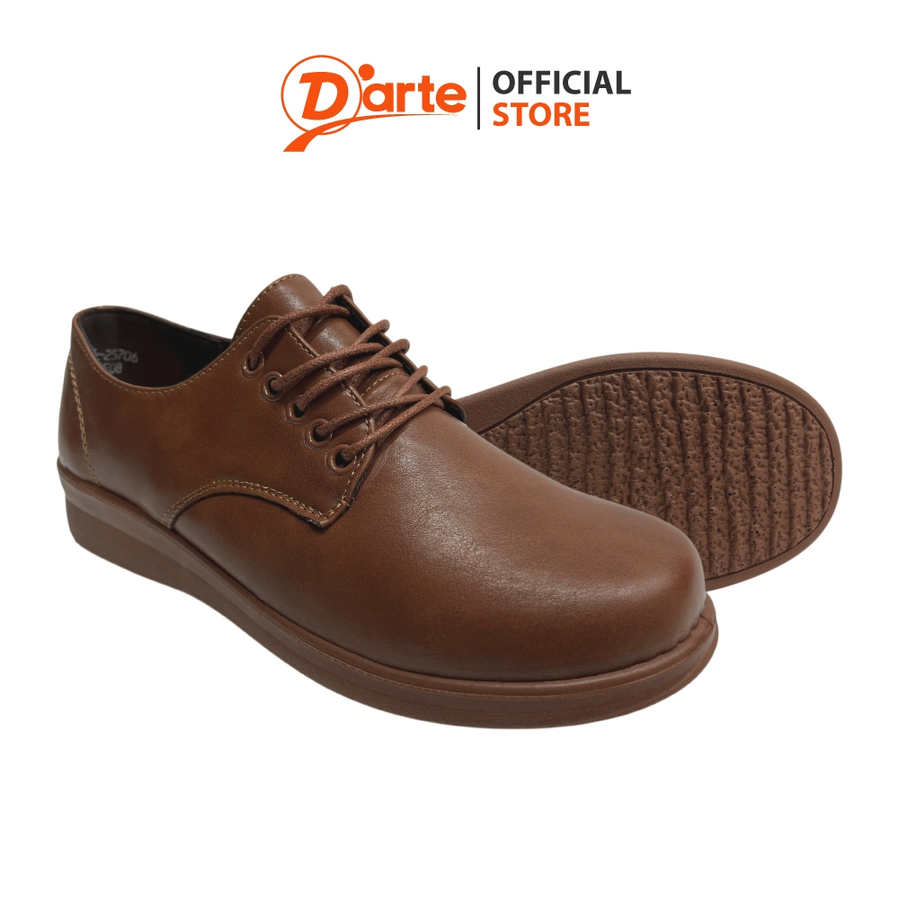 D’arte (ดาร์เต้) รองเท้าลูกเสือผู้หญิง รองเท้าหนัง สีน้ำตาล รุ่น D55-25706 (แนะนำให้เพิ่มไซส์ จากปกติ 1 ไซส์)