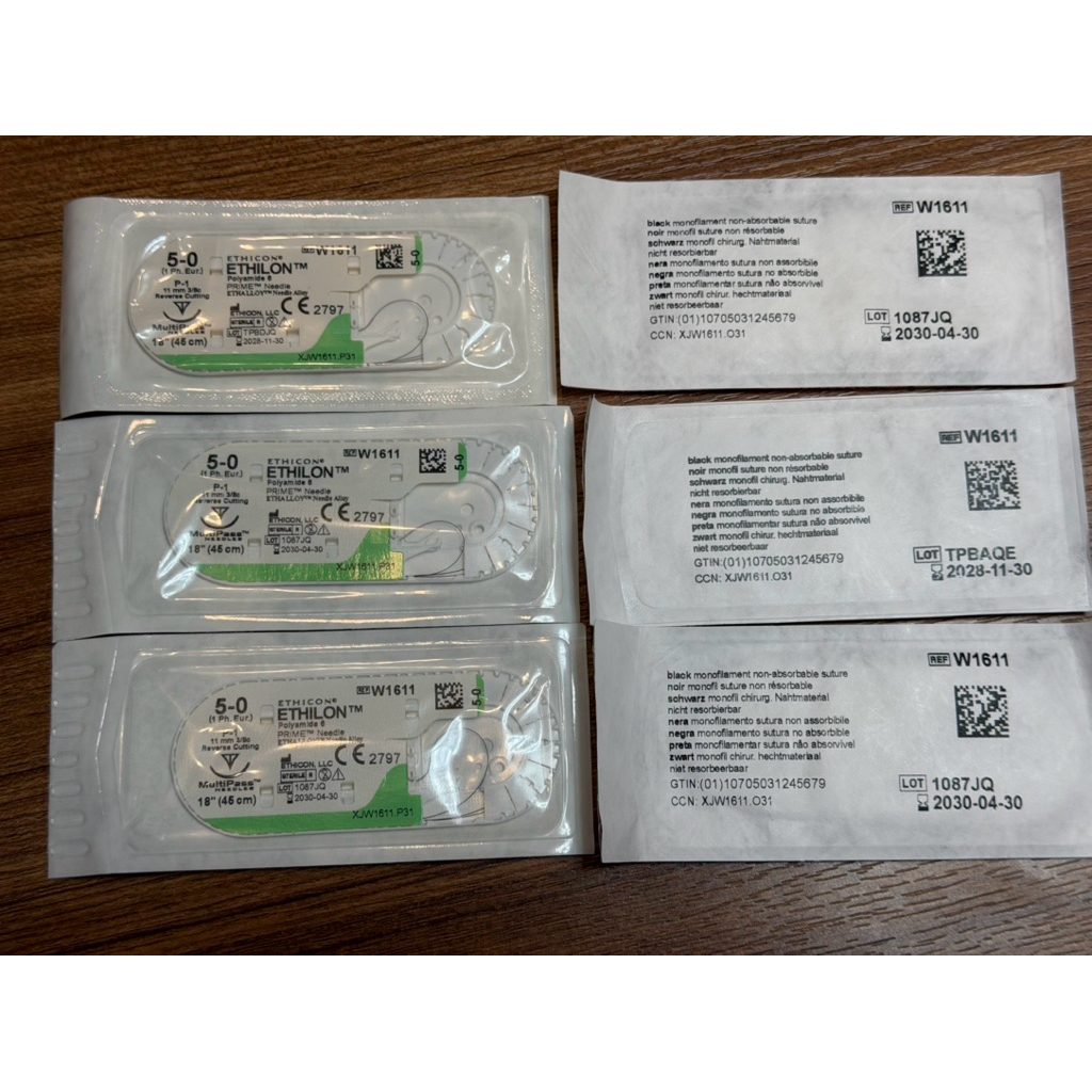 ETHLON 5/0 เข็ม 11 mm ไหมเย็บแผล | Shopee Thailand