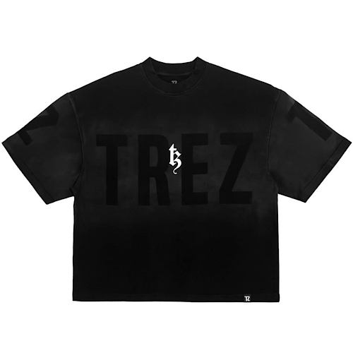 TREZ BLOCK FADE TEE - black