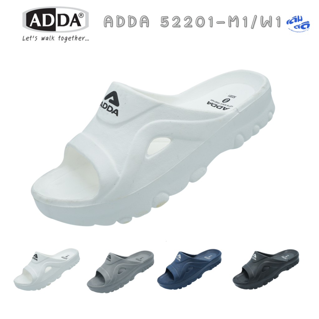 ADDA Classic รองเท้าแตะลำลองแบบสวมผู้ชาย-ผู้หญิง รุ่น 52201M1 (ไซส์ 6 ...