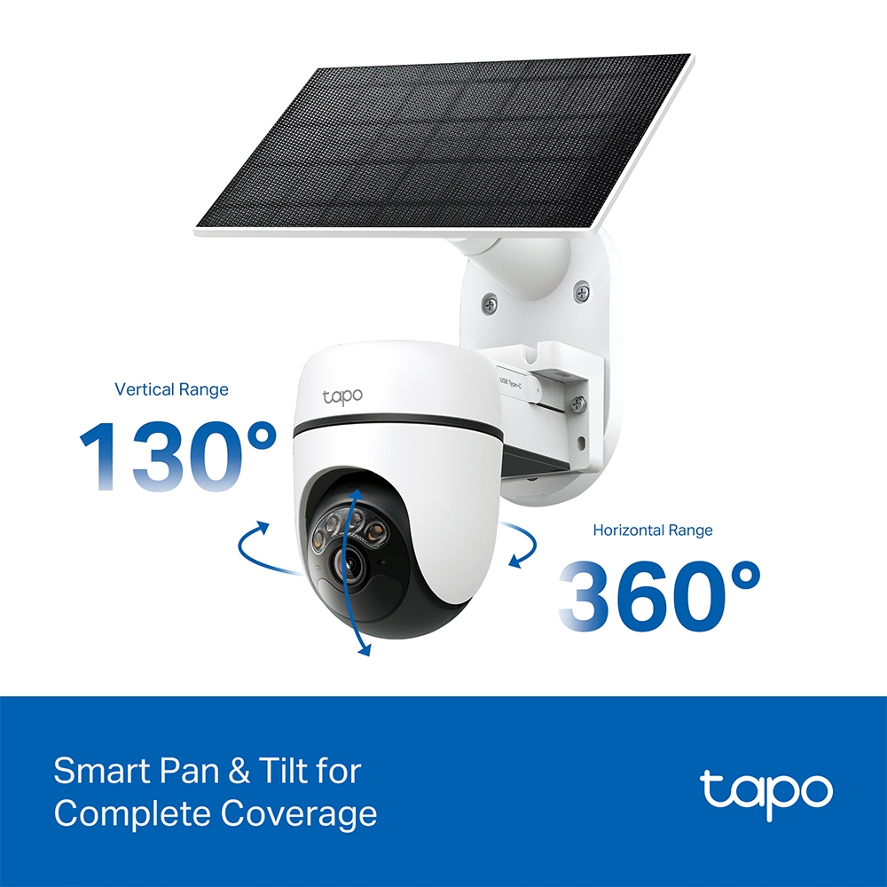 TP-LINK (Tapo C610 KIT) 2K 3MP Solar-Powered Pan/Tilt Security Camera ...