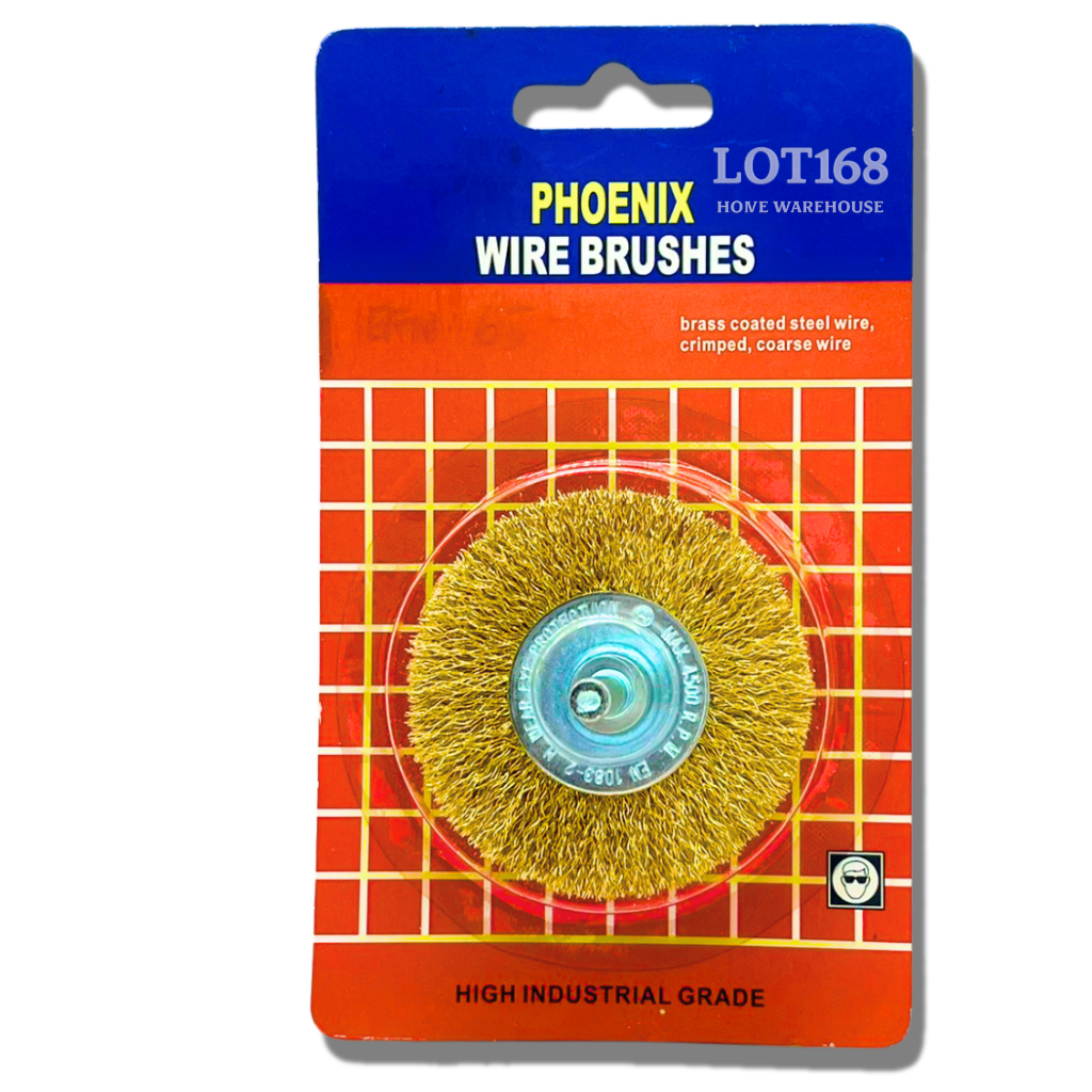 แปรงลวดกลมทองเหลือง 2นิ้วครึ่ง 2-1/2 PHOENIX WIRE BRUSHES แปรงทองเหลือง ...